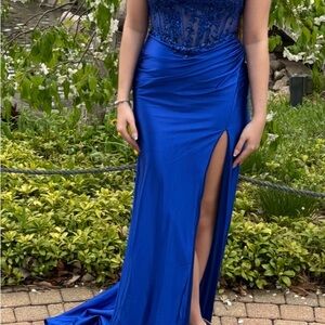 Boutique Royal Blue Prom Dress